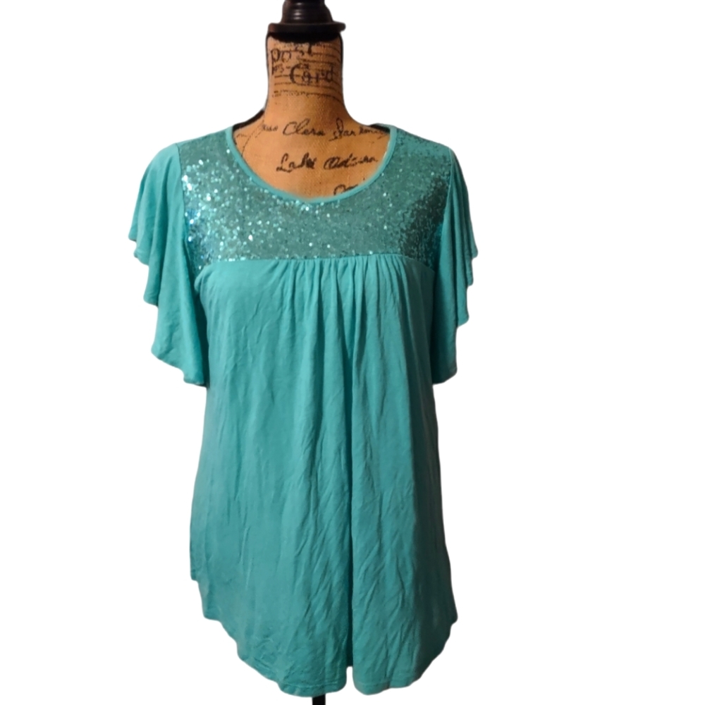 Blue Sun & Moon Blouse Size M